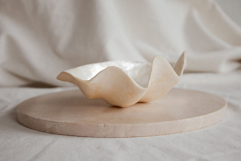 White Shell Ritual Bowl