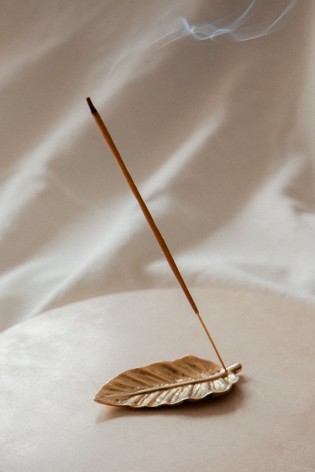 Brass Leaf Incense Holder